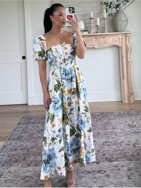 NWT Marella Linen Floral Dress